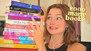ASMR a huge (summer) book haul! (whispered, tapping, gripping, flipping, vibing)
