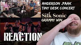 Anderson Paak Tiny Desk REACTION - Plus Silk Sonic Grammy win REACTION