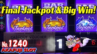 JACKPOT & Big Win😁🎉 Blazin Gems Slot Machine Handpay 3 Reel 9 Lines @YAAMAVA Casino 赤富士スロット