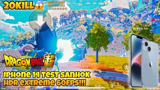 IPHONE 14 PUBG TEST 60 FPS SANHOK HDR EXTREME!!!