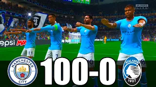 FIFA 23 | RONALDO, MESSI, MBAPPE, NEYMAR, ALL STARS | MANCHESTER CITY 100 - 0 ATALANTA | UCL FINAL