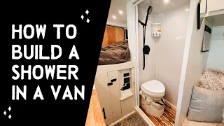 How we built a SHOWER IN A PROMASTER VAN + Nature's Head Toilet Review