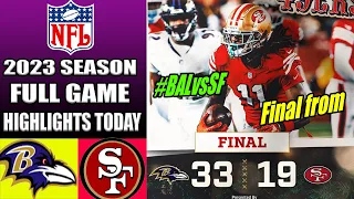 49ers vs Ravens [FULL GAME HIGHLIGHTS] WEEK 16 12/25/2023 | NFL HighLights TODAY 2023