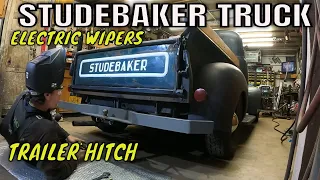 Studebaker Truck Upgrades:  Electric Wipers and Trailer Hitch