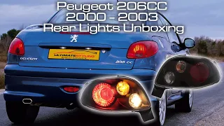 PEUGEOT 206CC UPGRADE BLACK LEXUS STYLE REAR TAIL LIGHTS UNBOXING