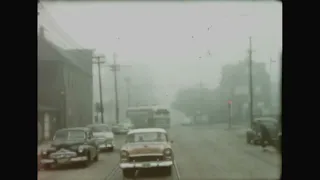 CHICAGO 1956 STREETCAR in COLOR w/ ADDED SOUND