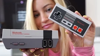 NES CLASSIC Unboxing and gameplay! | iJustine