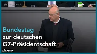Bundestag: Beratungen über die deutsche G7-Präsidentschaft