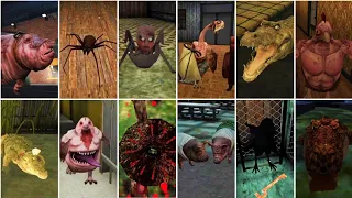 Jumpscares By All Pet Animals In Granny vs Evil Nun vs Mr Meat vs Ice Scream All Parts