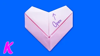 Как сделать бумажное сердце без клея ❤️ Origami Valentine Heart Tutorial ❤️