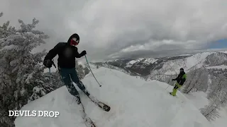 Skiing Taynton Bowl, Invermere, Panorama B.C