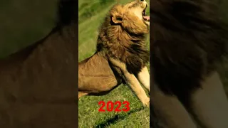 2023 Lion vs 5000 bce Lion 🦁//Part -2//Mythical//old to new// #viral #viralvideo #anime