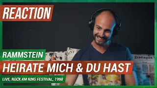 RAMMSTEIN - HEIRATE MICH & DU HAST (LIVE, ROCK AM RING FESTIVAL, 1998) (REACTION!!!)