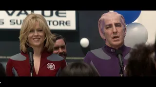 No one does "dead inside" quiet like Alan Rickman in Galaxy Quest, by Grabthar's Hammer.