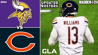 Bears vs. Vikings | Caleb Williams , J.J. McCarthy | 2024 - 2025 Rosters | Madden 24 PS5