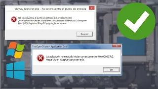 No se encuentra el punto de entrada del procedimiento | Windows 7, 8.1 y 10  (error 0xc00007b) 2020