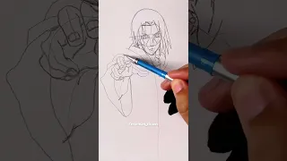 Draw Itachi Uchiha #short #draw #anime