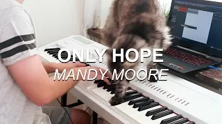 "Only Hope (Mandy Moore, A Walk to Remember)" - Piano cover by Joel Sandberg and his cat + Lyrics