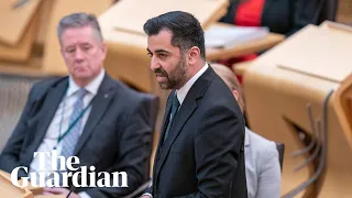 Scotland's new first minister Humza Yousaf takes questions in parliament – watch live