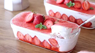 No Oven Strawberry Tiramisu in 10 Minutes