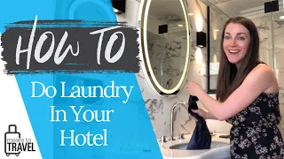 HOW TO WASH YOUR CLOTHES WHILE TRAVELING  -  HOTEL SINK LAUNDRY TUTORIAL