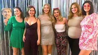 Bride AND four bridesmaids pregnant at same time | SWNS