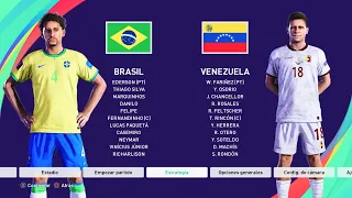 BRASIL VS VENEZUELA ELIMINATORIA CONMEBOL 2023
