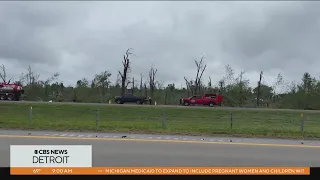 One dead, several injured along I-96 in Ingham County after tornado hits