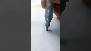 Satisfying (Silver) marker! ✨🎨 #satisfying #artistomg