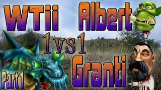 Warcraft 3 - WTii vs Albert & Granti Part 1 (1v1 #40)