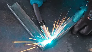 Welding Square Tubing at 90 Degrees Joint Preparation #shorts