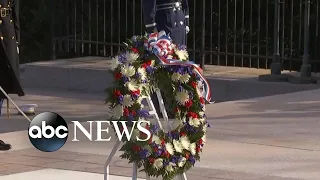 Wreath-laying ceremony at Arlington National Cemetery