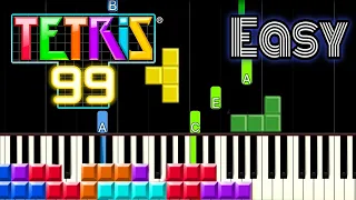 TETRIS THEME [Korobeiniki] | EASY Piano Tutorial