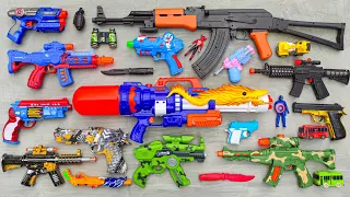 Collecting Senapan NERF war GUNS, Senapan Pistol, Gear Light AK47 Gun, Sniper Rifle, Spiderman Gun