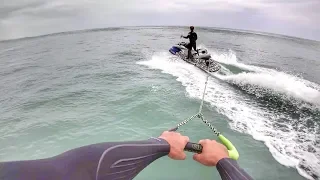Jet Ski Foil Surfing Tow-ins!