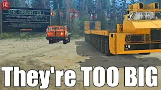 SpinTires MudRunner: Can These HUGE TRUCKS Beat This OBSTACLE COURSE!?