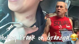 HICKEY PRANK ON GRANDPA! GOT KICKED OUT! | Ari & Chula🤍