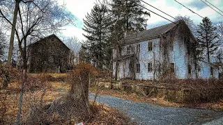 Amazing Packed Forgotten Log Cabin House & Massive Barn Made of Stone in Pennsylvania