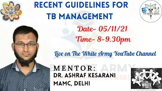 RECENT GUIDELINES FOR TB MANAGEMENT (2021)