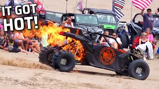 UTV Invasion Utah drags FIRE, Maverick R wrecks, Leo gets DOMINATED