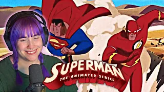Meeting The Flash! | SUPERMAN: THE ANIMATED SERIES | Speed Demons Reaction