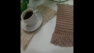 Crochet. Easy Mug Rug/Coaster for beginners.