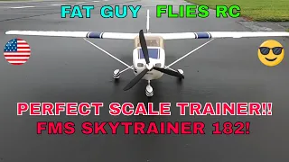 FMS Skytrainer 182 -Landing Drills and Review by Fat Guy Flies RC