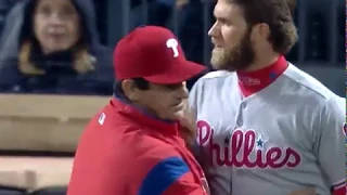 Bryce Harper ejected after arguing from the dugout