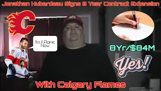 Jonathan Huberdeau Signs 8 Year Contract Extension With Calgary Flames