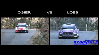 Loeb VS Ogier Rallye Monte Carlo 2022 #loeb #ogier #montecarlo