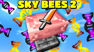 TINKER WEAPON UPGRADES, MANA GENERATION & BLAZE SPAWNING! Sky Bees 2 EP4 | Modded Minecraft 1.16