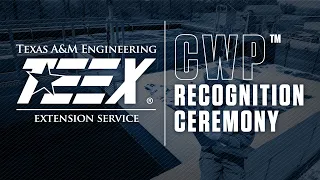 TEEX Certified Water Professional - Live Stream Ceremony - October 2020