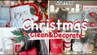 CLEAN AND DECORATE WITH ME CHRISTMAS | 2020 | HOT COCOA BAR | FARMHOUSE CHRISTMAS