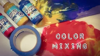 No Mess Toddler and Baby Painting -  Color Mixing Activity
